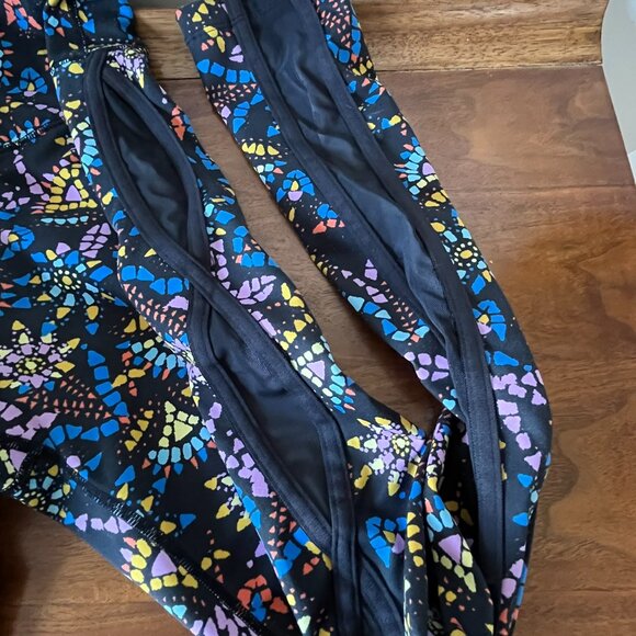 Free People FP Movement Liza Quick Dry Illusion Leggings Size Medium Mesh Sides - Picture 8 of 14